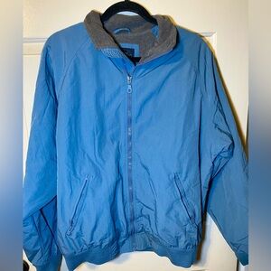 Vintage Cherokee Bomber Jacket Blue‎ Mens Full Zip Pockets, M